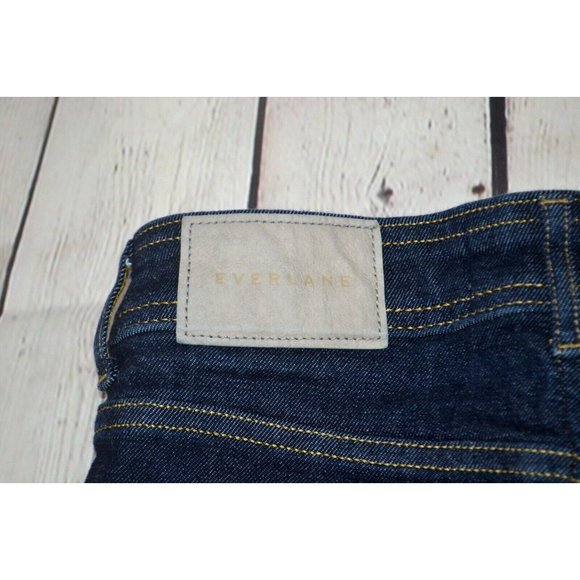 EVERLANE Women's The Way High Skinny Split Hem Jeans SIZE‎ 25 REG Dark Wash - Picture 5 of 9
